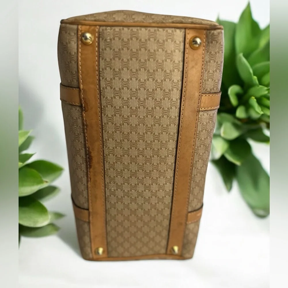 Celine champagne Macadem Triomphe Boston Mini Bag - Picture 8 of 16